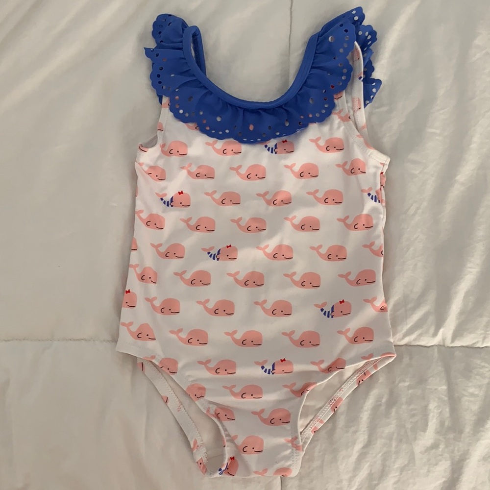 Gap one-piece whale frill swimsuit